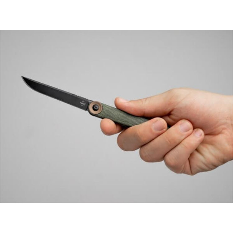 Boker Kaizen Green Canvas Micarta - D2 / Linerlock - Image 3